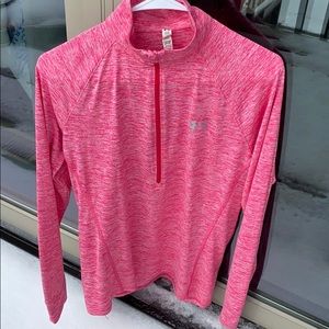 Under Armour long sleeve half zip top, Large